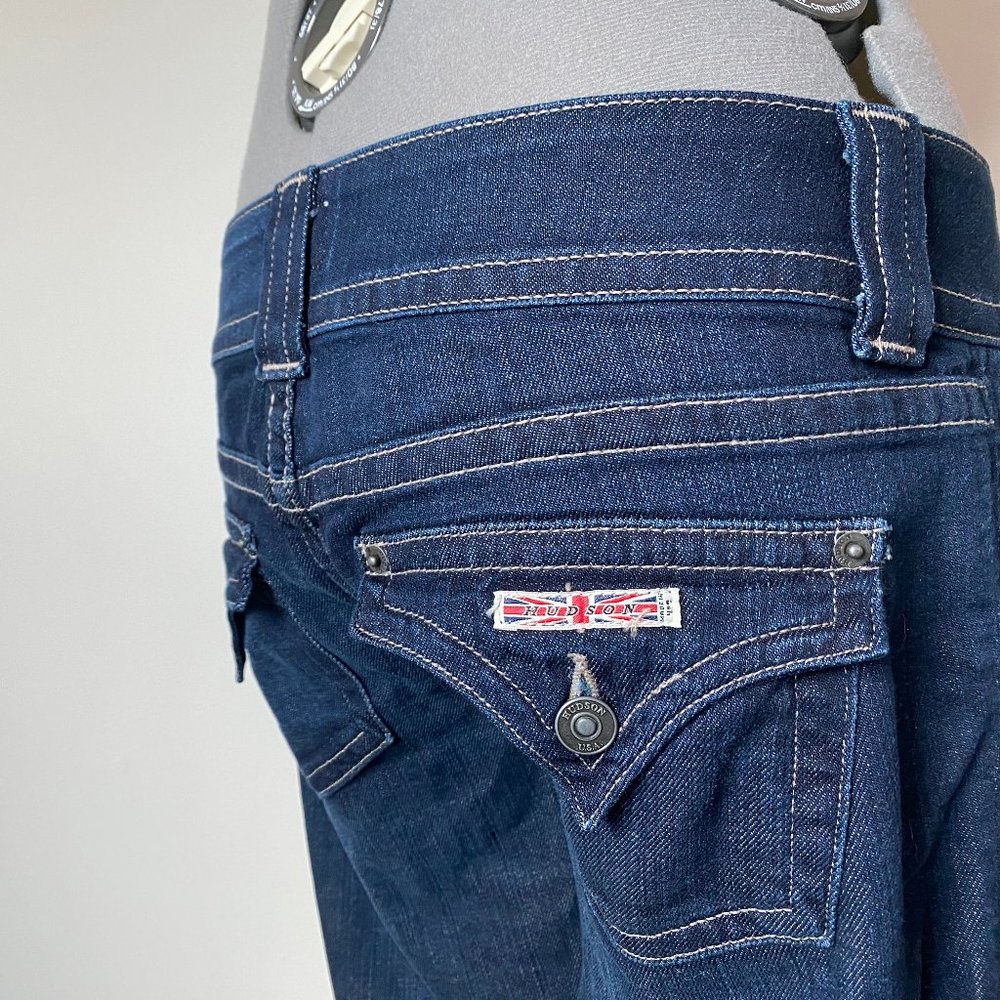 Hudson Jeans Dark Wash Bootcut Flap-Pocket Size 28
